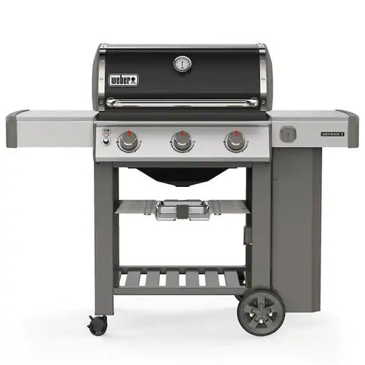 Genesis II E-310 3-Burner Liquid Propane Gas Grill in Black with Built-In Thermometer